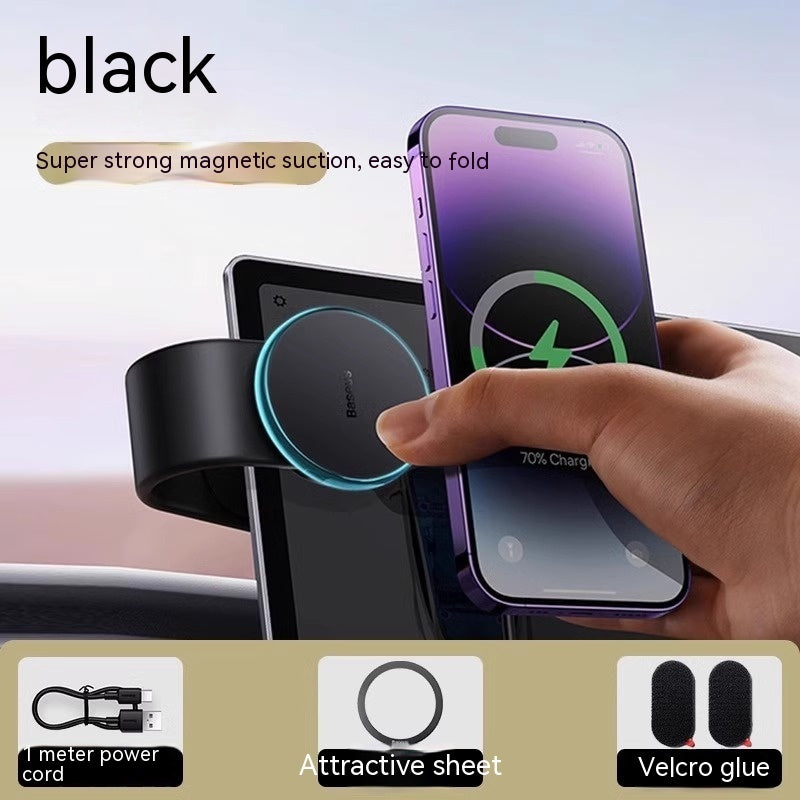 Magnetic Wireless Car Charger & Phone Holder (15W Fast Charge)